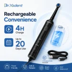 Dr.Yadent Rotating Electric Toothbrush IPX7 Waterproof 3 Modes 4 Toothbrush Head Rechargeable Battery for Adult Deeper Cleaning - Image 5