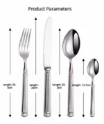 4pcs 18/10 Stainless Steel Luxury Cutlery Set Sliver Dinnerware Tableware Knife Spoon Fork Flatware Kitchen Dishwasher Safe - Image 2