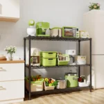 Storage Shelves, 48" L x 20" W x 47" H Heavy Duty Garage Wire Shelving Unit Loads 1200LBS, 3-Tier Adjustable Metal, Customized - Image 2