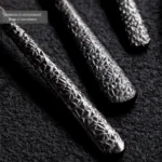 4pcs Stainless Steel Cutlery Set Black Electroplating Handle Knife Fork Spoon Luxury Dinnerware Home Flatware Dishware Safe - Image 4