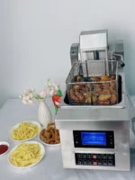 Restaurant Hotel Food Shop Use New Used Condition Available Multifunctional Electric Automatic Lifting Deep Fryer for Home - Image 6