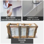 Stainless Steel Workbench Sliding Door Console Kitchen Cabinet Kitchen Cabinet Stove Sliding Door Workbench Storage Cabinet - Image 5