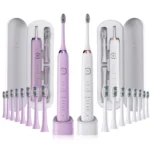 Sonic Electric Toothbrush Adults 8 Brush Heads 5 Modes USB Rechargeable IPX7 Waterproof Whitening Power Toothbrushes for Adults - Image 4