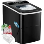 Portable Ice Maker Machine for Countertop 26 lbs Ice in 24 hrs Black Bullet-Shaped Ice with Ice Scoop and Basket