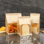 10pcs Kraft Paper with Window Bread Packaging Bags Oil-proof Breakfast Cookie Breat Supplies Party Food Toast Clear Celebrate - Image 5