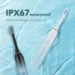 6 Modes Electric Toothbrush Type-C Charging Teeth Cleaning Device IP67 Waterproof Smart Timing 3 Brushes Replacement Heads - Image 2