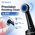 Dr.Yadent Rotating Electric Toothbrush IPX7 Waterproof 3 Modes 4 Toothbrush Head Rechargeable Battery for Adult Deeper Cleaning - Image 2