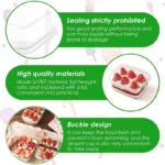 5/10/20/30PCS Transparent Cake Box Rectangle Dessert Cake Box Disposable Party Wedding Christmas Mousse Tiramisu Packaging - Image 4