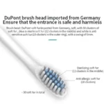 Sonic Electric Toothbrush for Adults IPX7 Waterproof DuPont Brush Head USB Rechargeable High Frequency Cleaning 6 Cleaning-Modes - Image 5