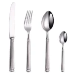 4pcs 18/10 Stainless Steel Luxury Cutlery Set Sliver Dinnerware Tableware Knife Spoon Fork Flatware Kitchen Dishwasher Safe - Image 6