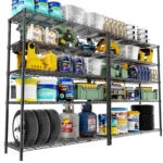 Storage Shelves Heavy Duty, 2 PCS 48" L x 20" W x 72" H Garage Wire Shelving Unit Loads 2000LBS, 5-Tier Adjustable, Customized