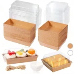 25/50pcs Ins minimalist sandwich packaging box pastry bread cake box Snow Meiniang Swiss roll packaging box