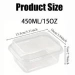 5/10/20/30PCS Transparent Cake Box Rectangle Dessert Cake Box Disposable Party Wedding Christmas Mousse Tiramisu Packaging - Image 2
