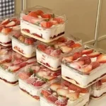 5/10/20/30PCS Transparent Cake Box Rectangle Dessert Cake Box Disposable Party Wedding Christmas Mousse Tiramisu Packaging - Image 5