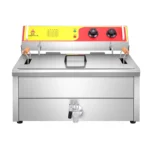 18L Large Capacity Electric Potato Frying Machine New Condition Commercial Deep Fryer Restaurants Hotels Food Shops