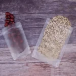 100 pieces of frosted self-standing ziplock bags, candy snack packaging bags, dried fruit food sealing bags with printable brand - Image 6