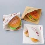 100pcs Triangular Open Top Kraft Paper Bag Donuts Sandwich Bags For Bakery Bread Food Packaging Bags 15x15cm - Image 5