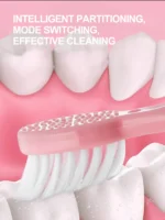 2026 Adult Electric Toothbrush , for home use or travel. Brush head colors are random Battery model（Batteries not includ） - Image 2