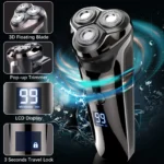2025 New Beard Shavers for Men Electric Razor Cordless USB Rechargeable Triple Blades Shaver Electric Shaver Waterproof FK-373 - Image 6