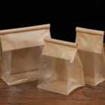 10pcs Kraft Paper with Window Bread Packaging Bags Oil-proof Breakfast Cookie Breat Supplies Party Food Toast Clear Celebrate - Image 4