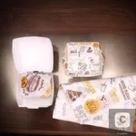 Pack of 50/100, Thickened Disposable Burger Box, Grease-Resistant Food Grade Take Out Boxes for Fast Food