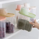 Household Kitchen Grain Storage Box, Food Storage Box, Dry Grain Sealed Can, Pet Grain Storage Box, Measuring Cup - Image 2