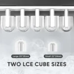 Portable Ice Maker, 26lbs/24H, 9 Cubes in 6 Mins, Self-Cleaning, Quiet for Home Kitchen RV Camping - Image 3