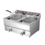 Electric Fritadeira Friteuse Kitchen Machines Stainless Steel 4.8KW Dual Professional Commercial Donut Making Machine Fryer - Image 3