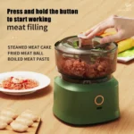 350ml Mini Wireless Electric Garlic Press Dual-purpose Food Processor USB Rechargeable Kitchen Food Shredder Meat Grinder Vegeta - Image 2