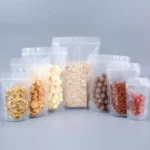 100 pieces of frosted self-standing ziplock bags, candy snack packaging bags, dried fruit food sealing bags with printable brand - Image 3