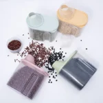 Household Kitchen Grain Storage Box, Food Storage Box, Dry Grain Sealed Can, Pet Grain Storage Box, Measuring Cup - Image 4