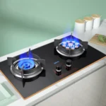 Kitchen Double Gas Burner Stove Built-in Cooktop Hob Gas Cooker Household Gas Panel Fogao Desktop Timing Function estufa de gas