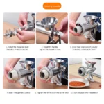Multifunctional Meat Grinding Machine Cooking Tools Portable Sausage Noodles Grinder Hand Crank Accessories Kitchen Supplies - Image 5