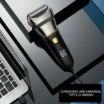 Electric Shaver 4D For Men Rechargeable Shaving Beard Razor Trimmer Machine For Barber USB Type-C Rechargeable Waterproof HT-909 - Image 5