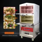 XL seafood steaming cabinet stew soup cabinet commercial stew machine two doors four layers gas steaming soup box electric