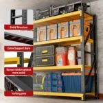 5000lbs Garage Shelving Heavy Duty, 4-Tier Metal Adjustable Garage Shelves, Storage Shelves for Warehouse, Pantry,, Customized - Image 6