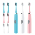 Electric Toothbrush Adult Automatic Couples Set, Suitable For Home Or Travel Use, Random Brush Head Colors