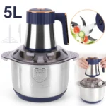 5L Electric Meat Grinder 500W Food Vegetable Processor Stainless Steel Meat Grinder Mincer for Home & Restaurant - Image 5