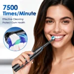 7500 RPM Rotating Toothbrush for Adults 5 Modes Deep Clean Whitening Waterproof Electric Toothbrush Set with 4 Replacement Heads - Image 4