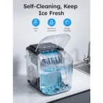 Countertop Ice Maker 26lbs/24H Portable Ice Maker with Handle 8 Ice Cubes Ready in 6 Mins Self-Cleaning Ice Makers Countertop f - Image 5