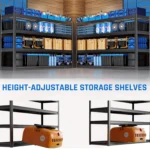 67" W Garage Shelving Heavy Duty, 4 Tier Garage Shelves, 68" H Adjustable Storage Shelving Unit, Commercial Metal, Customized - Image 6