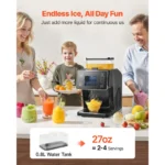 Snowflake Ice Machine, 44LBS/24H Snowflake Ice Maker, Ice-Shaver Machine with Stainless Steel Blade, Electric Snow Cone Maker - Image 3