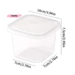 50Pcs 400ml Clear Plastic Dessert Cups with Lids Reusable Square Cupcake Containers Single Serve Sealed Mousse Cake Boxes - Image 6