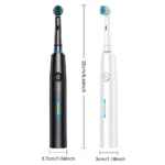 7500 RPM Rotating Toothbrush for Adults 5 Modes Deep Clean Whitening Waterproof Electric Toothbrush Set with 4 Replacement Heads - Image 6