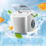 Portable Countertop Ice Maker, Self-Cleaning, 26Lbs/24H, 9 Cubes in 6 Mins for Kitchen Bar Party RV - Image 4