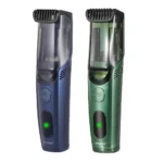 Hatteker Cordless Beard Trimmer Men Rechargeable Electric Shaver Built-in Vacuum Clipper for Mustache Sideburns IPX6 Washable - Image 2