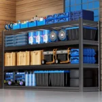 67" W Garage Shelving Heavy Duty, 4 Tier Garage Shelves, 68" H Adjustable Storage Shelving Unit, Commercial Metal, Customized - Image 2