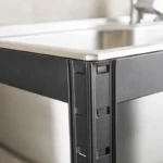Multifunctional Freestanding 304Stainless Steel Sink Sink Kitchen Household Thickened Single Trough with Stand/Faucet Customized - Image 3