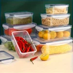 8-PC BPA-Free Airtight Food Containers with Locking Lids - Microwave/Freezer Safe PP Plastic Storage for Dry Goods/Fruit/Veggies - Image 5