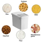 Creative Rice Bucket Tank Moisture-proof Insect-proof Sealed Rice Storage Box Cereal Grain Food Container Kitchen Accessories - Image 2